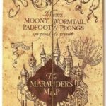 Marauder’s Map glowing with dots in Hogwarts, revealing map secrets and Marauders lore.