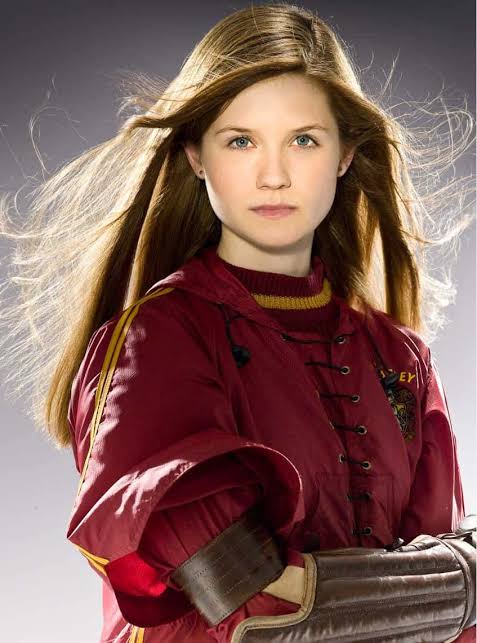 Ginny Weasley on broom in the Wizarding World timeline, Hogwarts legacy Quidditch star.