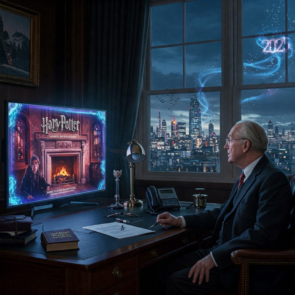 Harry Potter Muggle Minister sees TV series in book secrets hope.