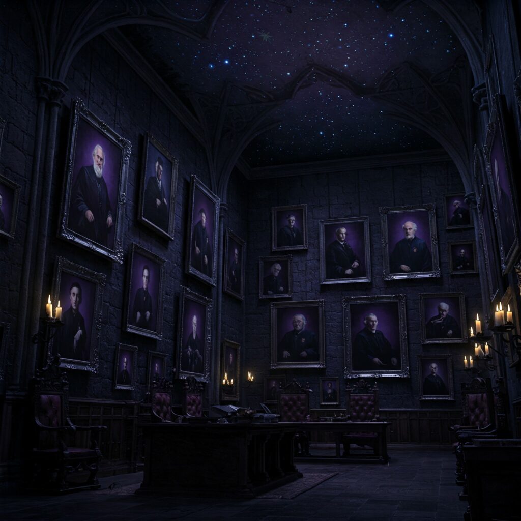 Hogwarts Portraits headmasters talking paintings in magical art Hogwarts mysteries.