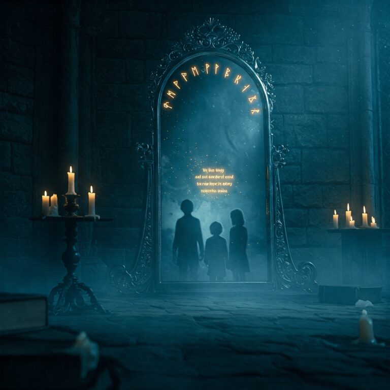 Harry Potter Mirror of Erised magical artifacts Hogwarts heartbreaking magic book secrets.