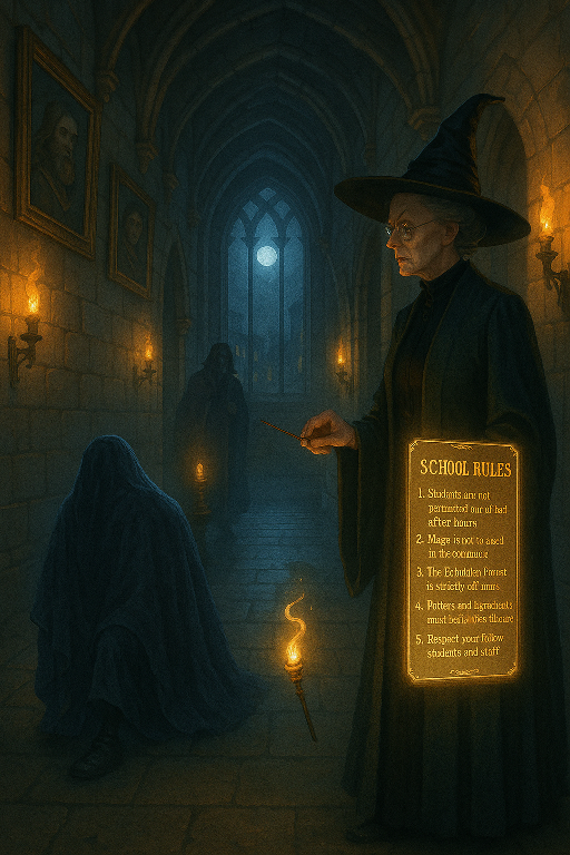 Wizarding Laws enforced at Hogwarts as student caught breaking school rules