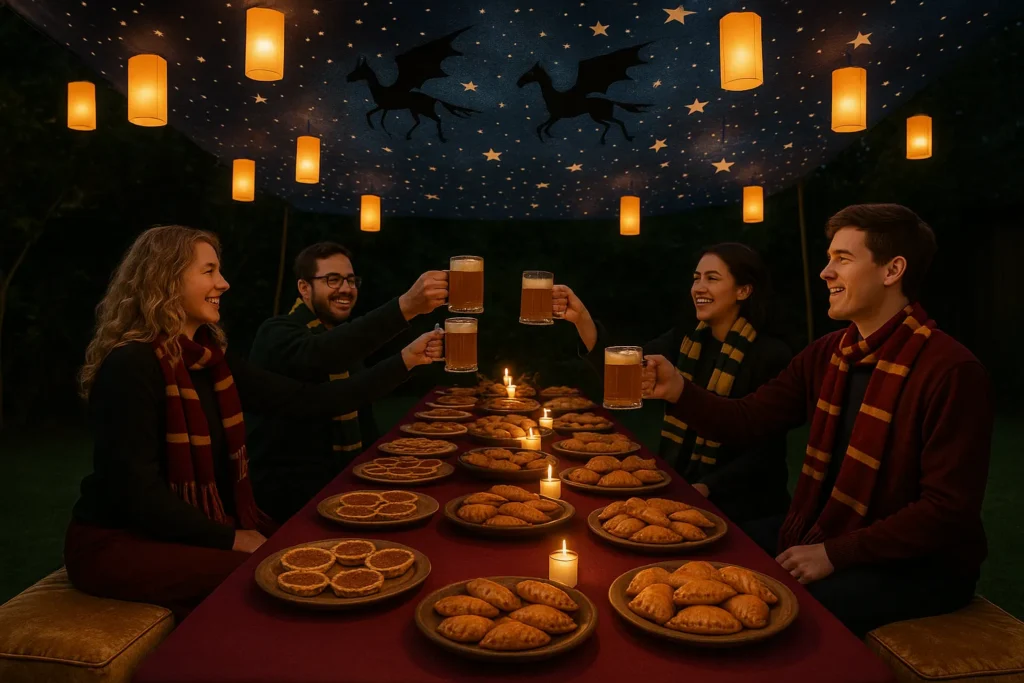 Hogwarts-style feast recreated by fans for Harry Potter holidays