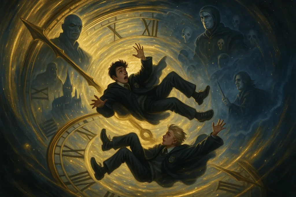 Time travel chaos with Albus and Scorpius in Harry Potter Cursed Child scene