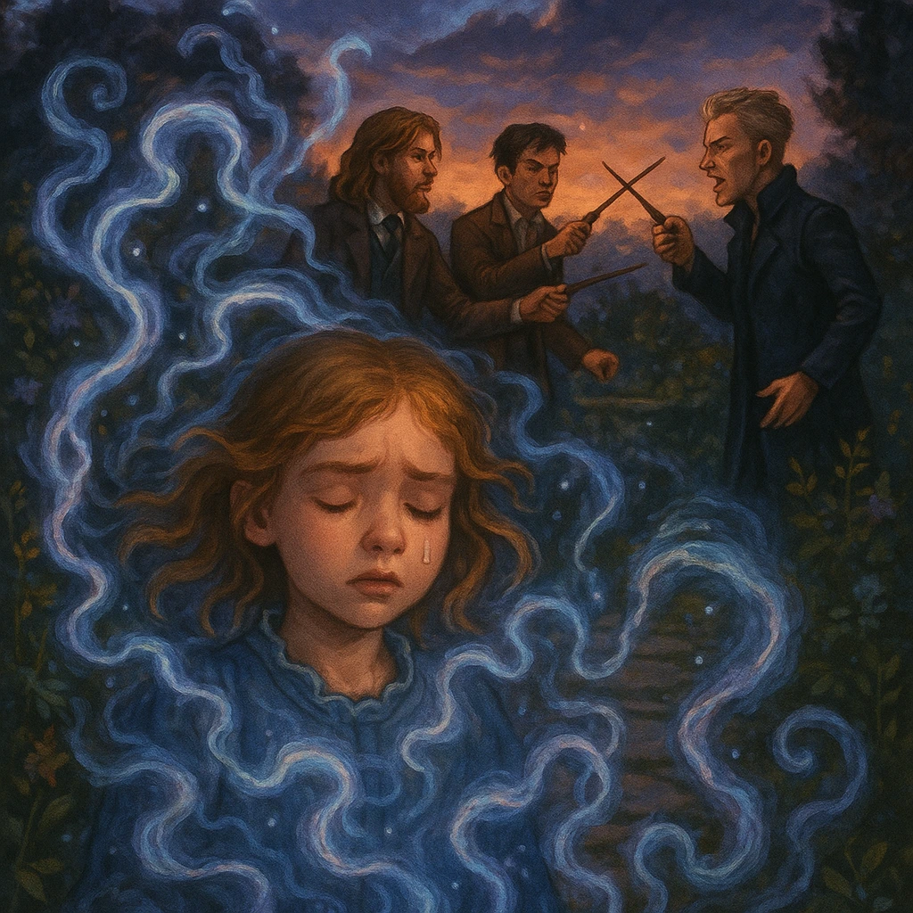 Dumbledore’s Hidden Secrets surrounding Ariana’s tragic Obscurus origin revealed in HBO series illustration.