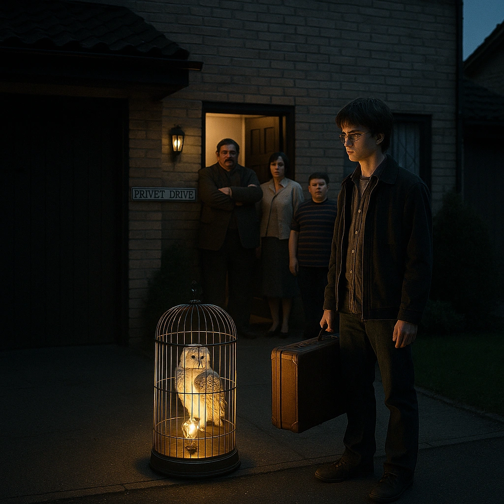 Harry Potter summer holidays return to Privet Drive with the Dursleys waiting.